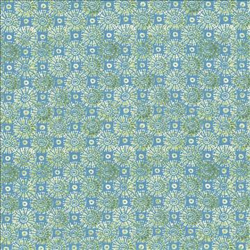 Batik Medallion Surf by Kasmir Designer Fabric 5073 100% Cotton USA 15,000 Wyzenbeek Double Rubs H: 10 7/8 inches, V: 13 4/8 inches 54 - 55 - Swanky Fabrics - Kasmir