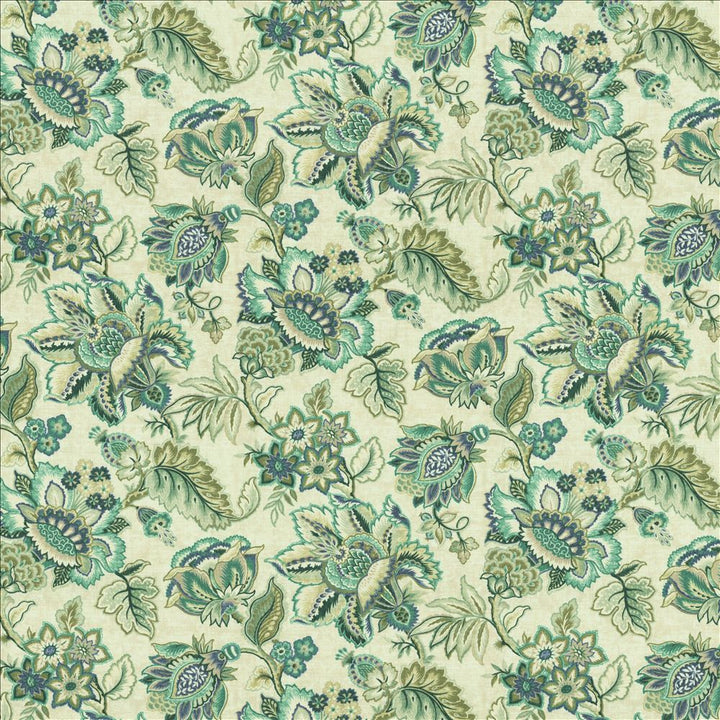 Bay Garden Seafoam by Kasmir Designer Fabric 5154 100% Cotton
 SOUTH KOREA </p><p>Repeat: Horizontal: 27 inches and Vertical: 27 inches 54 - Swanky Fabrics -