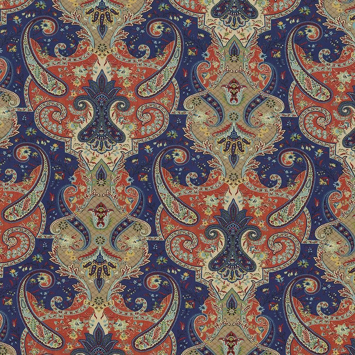 Beaudelaire Evening Sky by Kasmir Designer Fabric See sample 100% Cotton
 PERU 42,000 Wyzenbeek Double Rubs </p><p>Repeat: Horizontal: 27 inches and Vertical: 27 inches 54 - Swanky Fabrics -