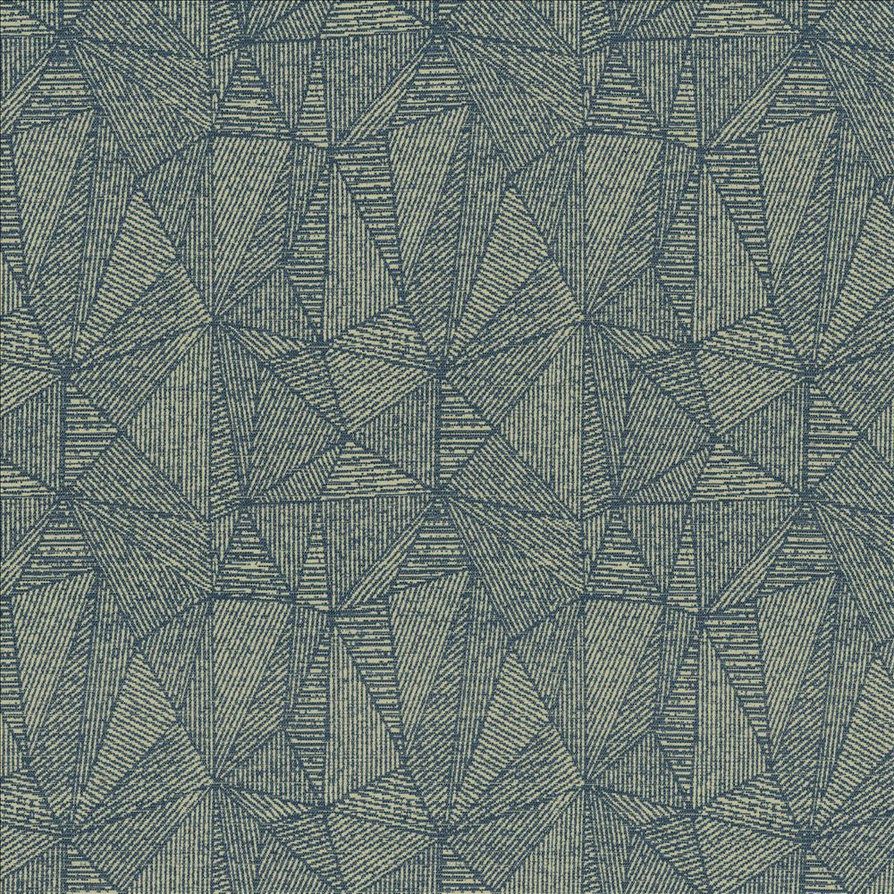 Benevolent Lapis by Kasmir Designer Fabric See sample 100% Polyester
 CHINA 12,000 Wyzenbeek Double Rubs </p><p>Repeat: Horizontal: 14 7/8 inches and Vertical: 16 3/8 inches 56 - Swanky Fabrics -