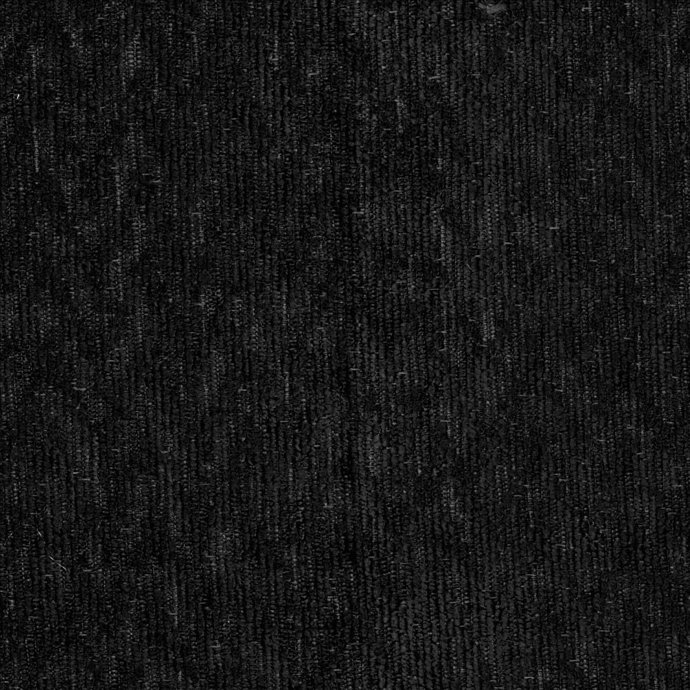Berwick Black by Kasmir Designer Fabric 5101 100% Polyester CHINA 20,000 Wyzenbeek Double Rubs Horizontal: 1 inches and Vertical: 1 inches 55 - Swanky Fabrics -
