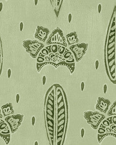 Mind The Gap Wallpaper BETHEL BATIK Smoke Green Wallpaper (WP30077)