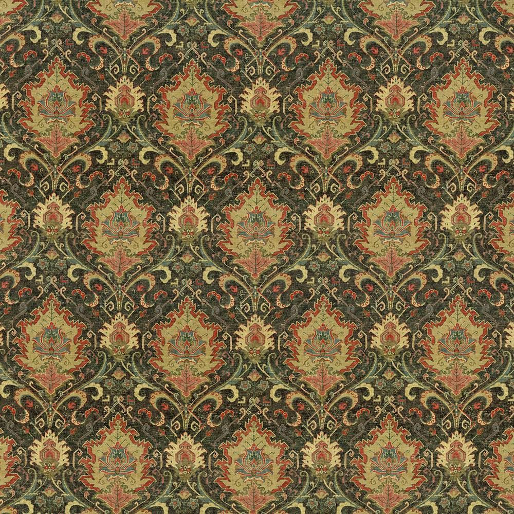 Beyazit Kilim Mardi Gras by Kasmir Designer Fabric 5105 55% Linen
45% Viscose
 SOUTH KOREA </p><p>Repeat: Horizontal: 13 4/8 inches and Vertical: 24 4/8 inches 54 - 55 - Swanky Fabrics -