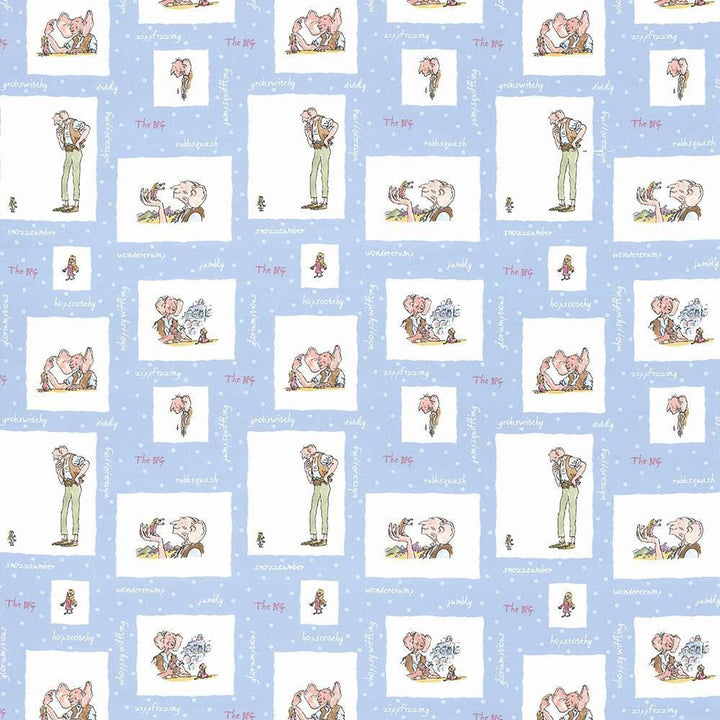 Bfg Puddlenuts Blue by Kasmir Designer Fabric 1445 100% Cotton
 TURKEY Not Tested </p><p>Repeat: Horizontal: 18 1/8 inches and Vertical: 25 2/8 inches 55 - Swanky Fabrics -