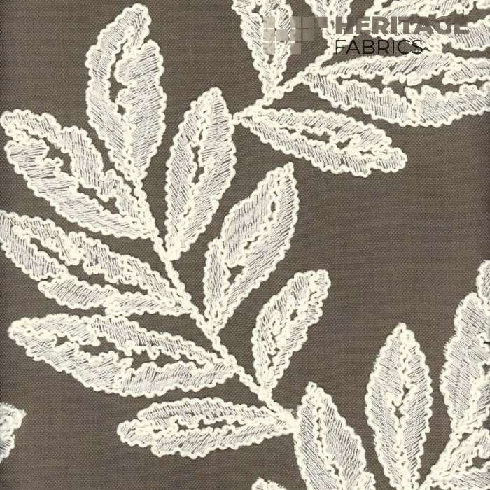 Bimini Grey Stone by Heritage Designer Fabric - 50% Cotton 50% Polyester India 15,000 Horizontal: 9" and Vertical: 10.25" 54" - Swanky Fabrics -