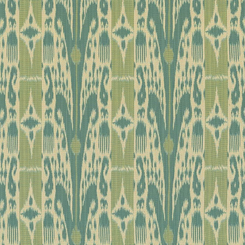 Binjai Ikat Seagrass by Kasmir Designer Fabric See sample 100% Polyester
 TURKEY 25,000 Wyzenbeek Double Rubs </p><p>Repeat: Horizontal: 14 1/8 inches and Vertical: 14 1/8 inches 54 - Swanky Fabrics -