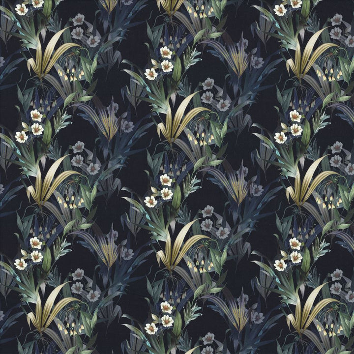 Bloomfield Midnight by Kasmir Designer Fabric See sample 100% Cotton
 SPAIN 14,000 Martindale Cycles </p><p>Repeat: Horizontal: 25 inches and Vertical: 12 4/8 inches 54 - Swanky Fabrics -
