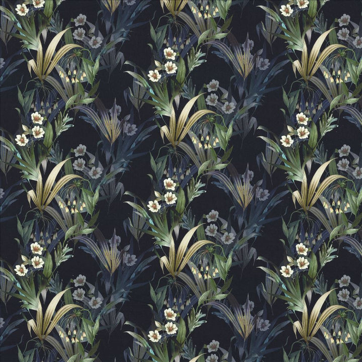 Bloomfield Midnight by Kasmir Designer Fabric 1463 100% Cotton
 SPAIN </p><p>Repeat: Horizontal: 25 inches and Vertical: 12 4/8 inches 54 - Swanky Fabrics -