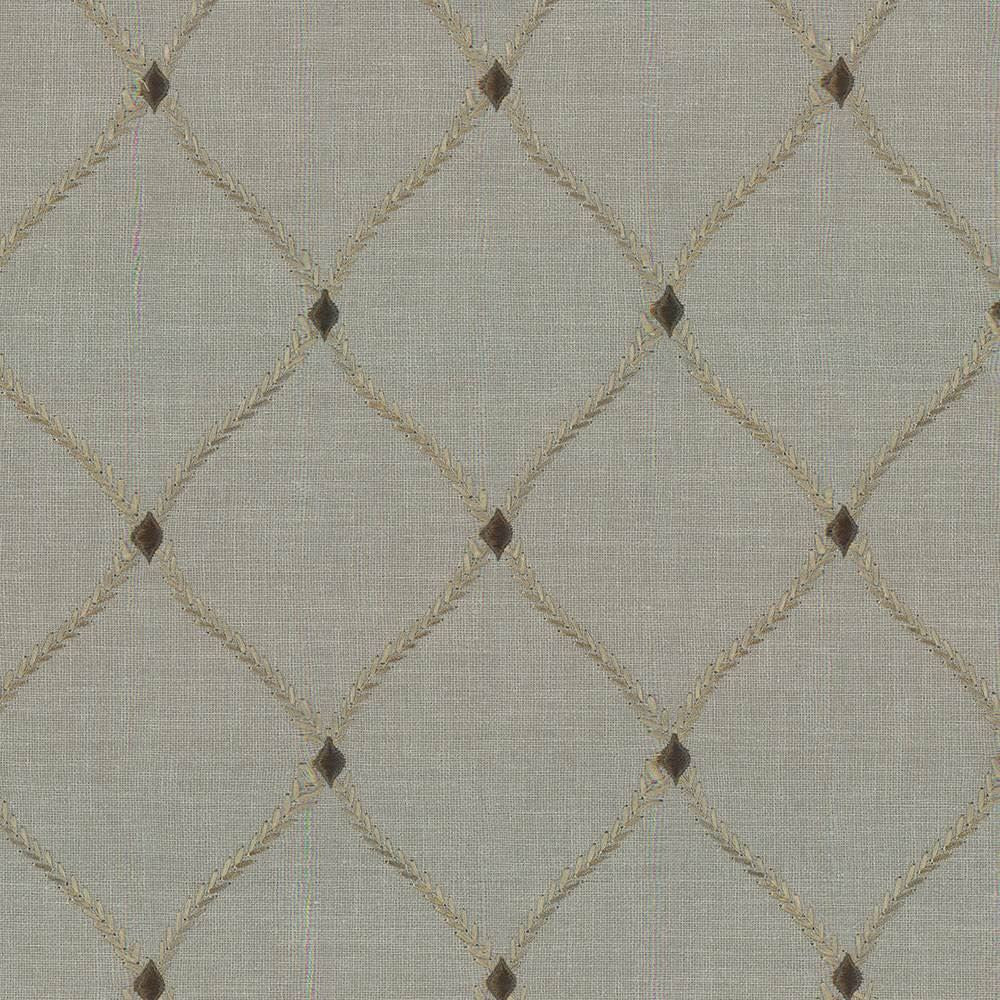 Bluffton Cloud by Kasmir Designer Fabric 1438 100% Polyester
Embroidery
100% Rayon
 INDIA </p><p>Repeat: Horizontal: 4 2/8 inches and Vertical: 6 1/8 inches 51 - 55 - Swanky Fabrics -