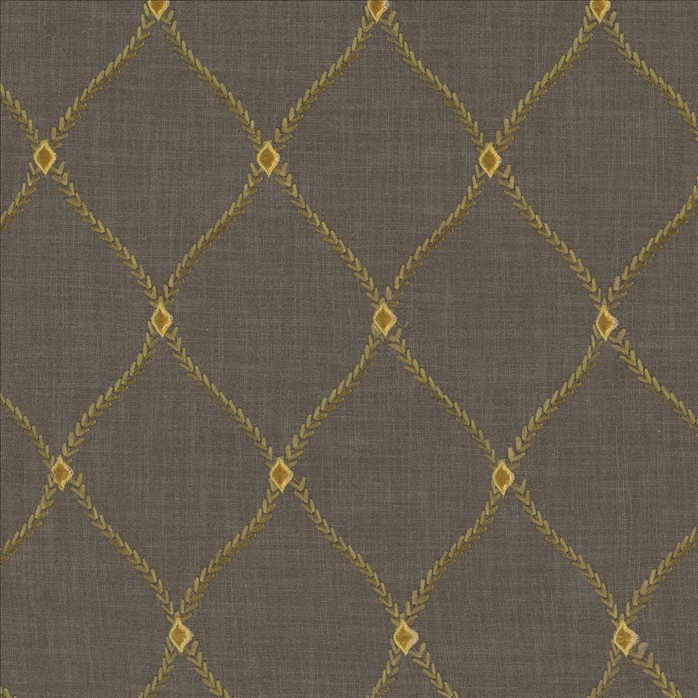 Bluffton Platinum by Kasmir Designer Fabric See sample 100% Polyester
Embroidery
100% Rayon
 INDIA 15,000 Wyzenbeek Double Rubs </p><p>Repeat: Horizontal: 4 2/8 inches and Vertical: 6 1/8 inches 51 - Swanky Fabrics -