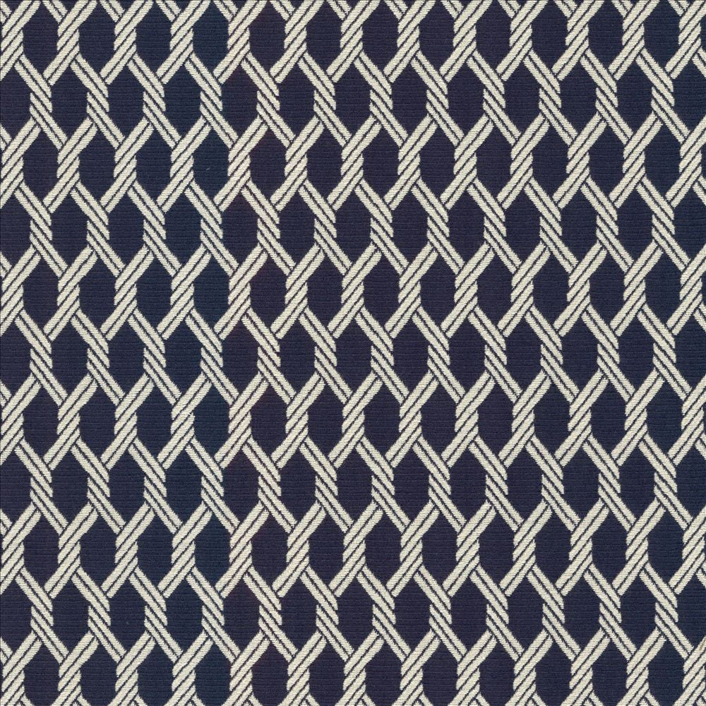 Boatswain Marine by Kasmir Designer Fabric 5088 61% Rayon
39% Polyester
 CHINA </p><p>Repeat: Horizontal: 7/8 inches and Vertical: 1 7/8 inches 54 - Swanky Fabrics -