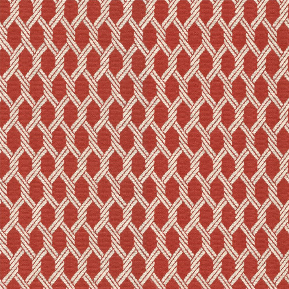 Boatswain Red Snapper by Kasmir Designer Fabric See sample 61% Rayon
39% Polyester
 CHINA 15,000 Wyzenbeek Double Rubs </p><p>Repeat: Horizontal: 7/8 inches and Vertical: 1 7/8 inches 54 - Swanky Fabrics -