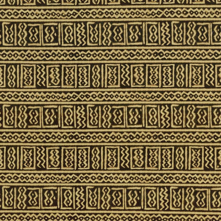 Bogolanfini Black Spice by Kasmir Designer Fabric 5062 100% Cotton
 TURKMENISTAN </p><p>Repeat: Horizontal: 13 4/8 inches and Vertical: 13 4/8 inches 54 - 55 - Swanky Fabrics -