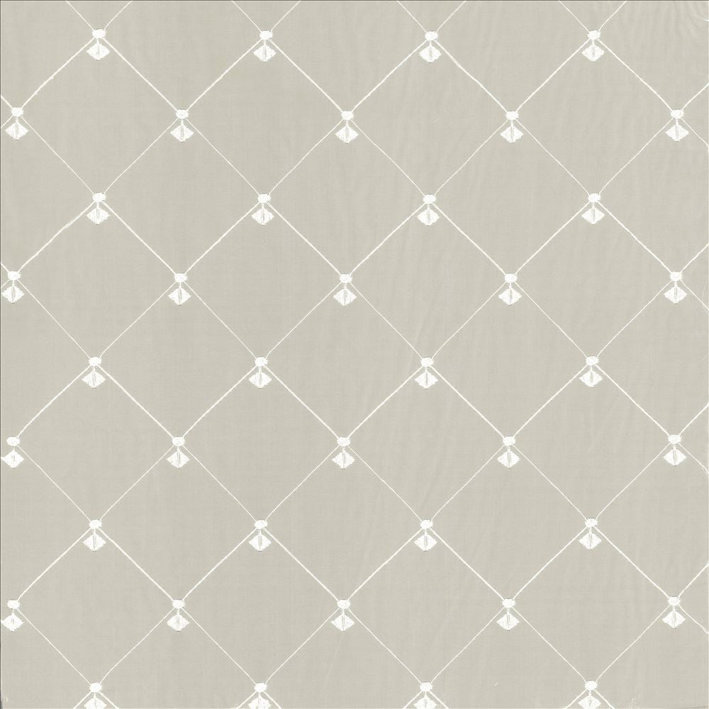 Borderline Champagne by Kasmir Designer Fabric See sample 100% Polyester
 TURKEY Not Tested </p><p>Repeat: Horizontal: 4 3/8 inches and Vertical: 4 3/8 inches 59 - Swanky Fabrics -