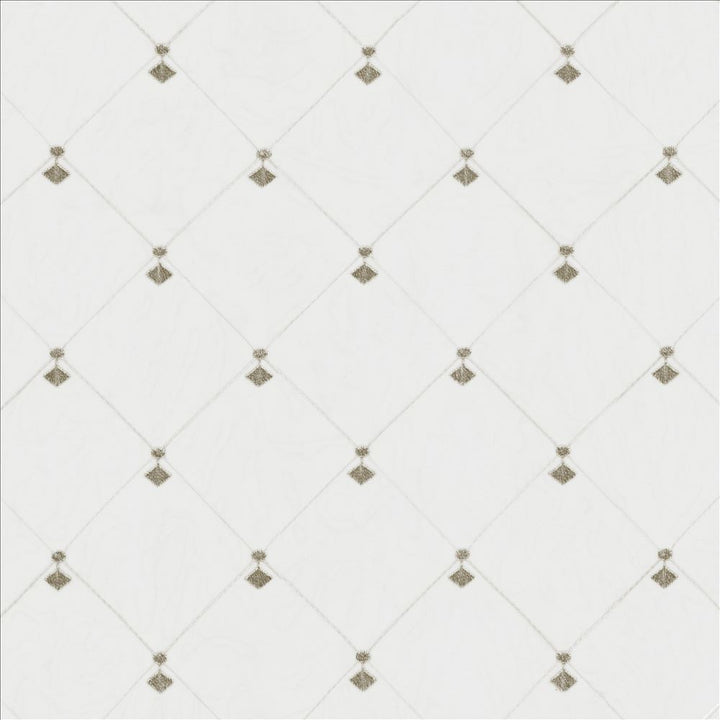 Borderline Smoke by Kasmir Designer Fabric 5108 100% Polyester TURKEY Not Tested Horizontal: 4 3/8 inches and Vertical: 4 3/8 inches 59 - 60 - Swanky Fabrics -