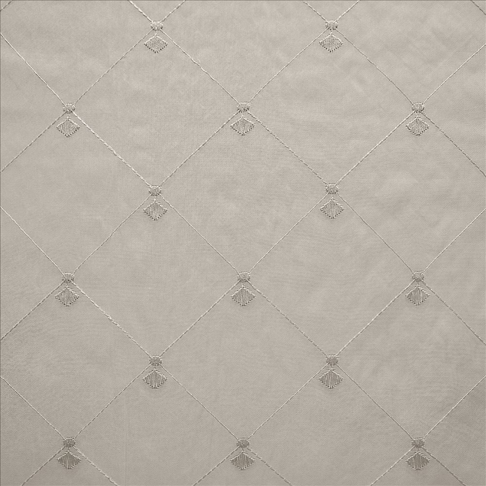 Borderline Smoke by Kasmir Designer Fabric 5108 100% Polyester
 TURKEY Not Tested </p><p>Repeat: Horizontal: 4 3/8 inches and Vertical: 4 3/8 inches 59 - Swanky Fabrics -