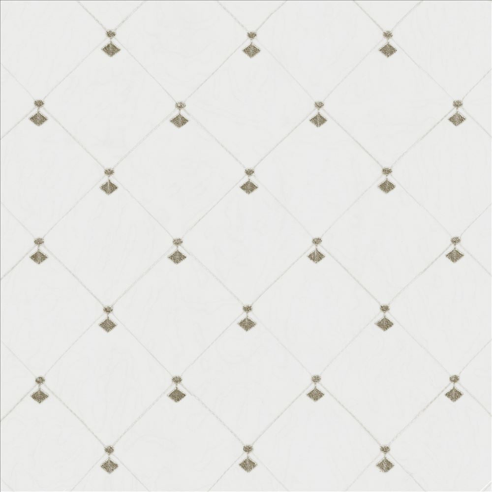 Borderline Smoke by Kasmir Designer Fabric See sample 100% Polyester
 TURKEY Not Tested </p><p>Repeat: Horizontal: 4 3/8 inches and Vertical: 4 3/8 inches 59 - Swanky Fabrics -
