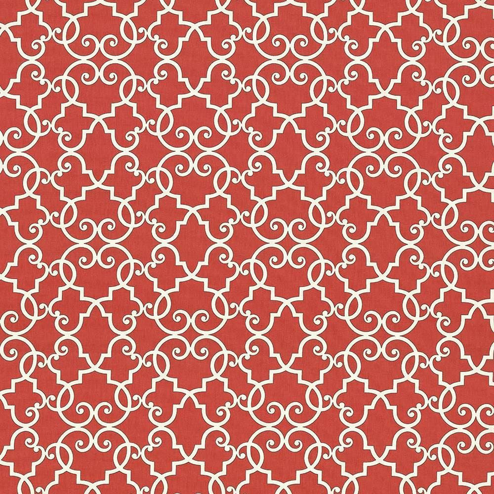 Bouley Tomato by Kasmir Designer Fabric 5071 100% Cotton
 TURKMENISTAN </p><p>Repeat: Horizontal: 13 4/8 inches and Vertical: 13 4/8 inches 54 - 55 - Swanky Fabrics -