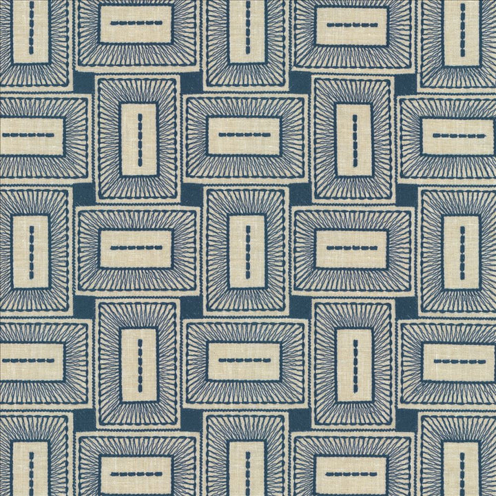 Box Office Navy by Kasmir Designer Fabric See sample 55% Polyester
42% Cotton
3% Linen
 INDIA 50,000 Wyzenbeek Double Rubs </p><p>Repeat: Horizontal: 7 2/8 inches and Vertical: 7 6/8 inches 54 - Swanky Fabrics -
