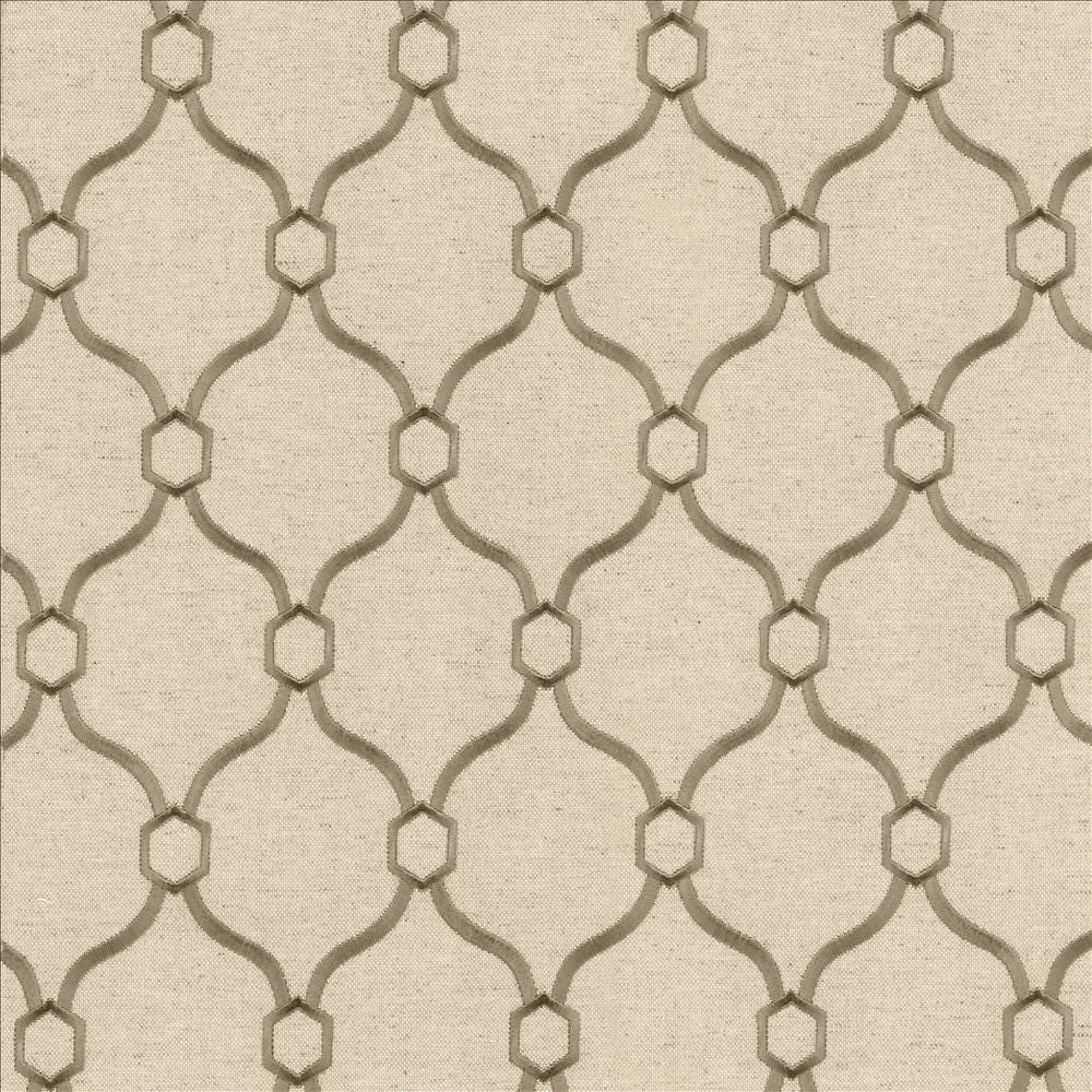 Braxton Silver by Kasmir Designer Fabric 5111 32% Viscose
30% Polyester
26% Linen
12% Rayon
 CHINA </p><p>Repeat: Horizontal: 3 6/8 inches and Vertical: 5 inches 54 - Swanky Fabrics -