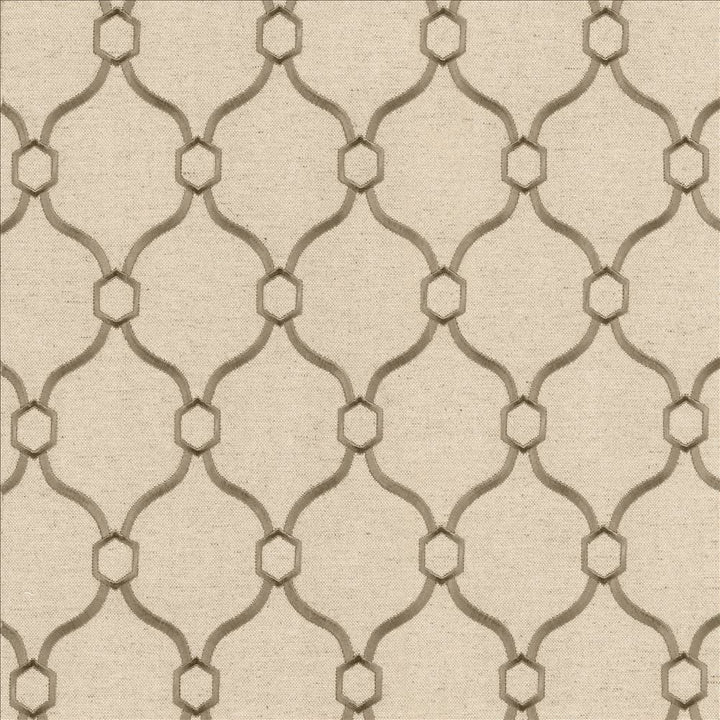 Braxton Silver by Kasmir Designer Fabric 5111 32% Viscose
30% Polyester
26% Linen
12% Rayon
 CHINA </p><p>Repeat: Horizontal: 3 6/8 inches and Vertical: 5 inches 54 - Swanky Fabrics -