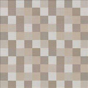 Brewster Check Driftwood by Kasmir Designer Fabric