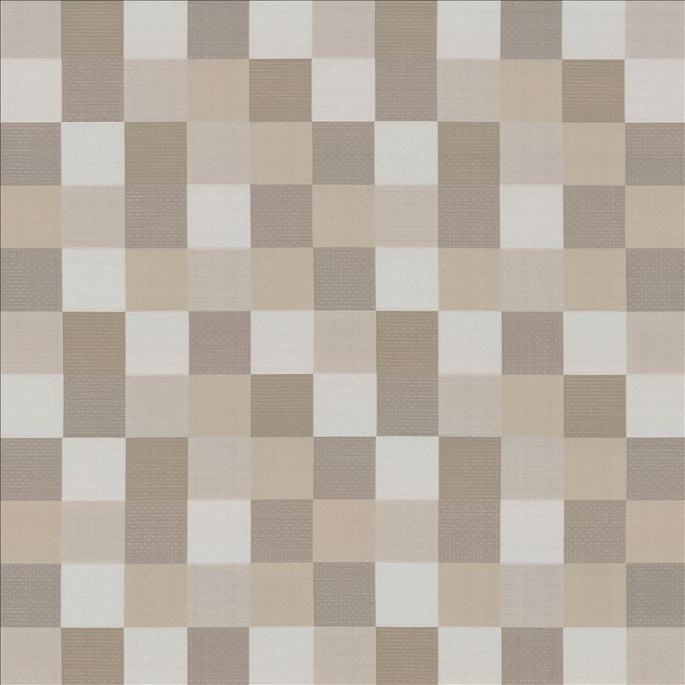 Brewster Check Driftwood by Kasmir Designer Fabric 1437 100% Polyester
 TURKEY </p><p>Repeat: Horizontal: 13 4/8 inches and Vertical: 14 7/8 inches 58 - Swanky Fabrics -