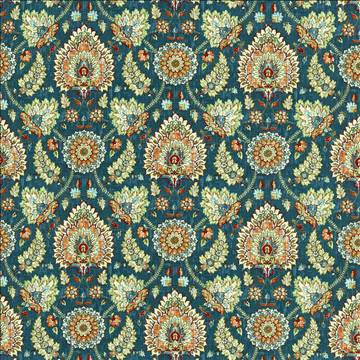 Briar Rose Gem by Kasmir Designer Fabric 5107 55% Linen 45% Cotton CHINA 15,000 Wyzenbeek Double Rubs H: 27 inches, V: 26 inches 54 - Swanky Fabrics - Kasmir