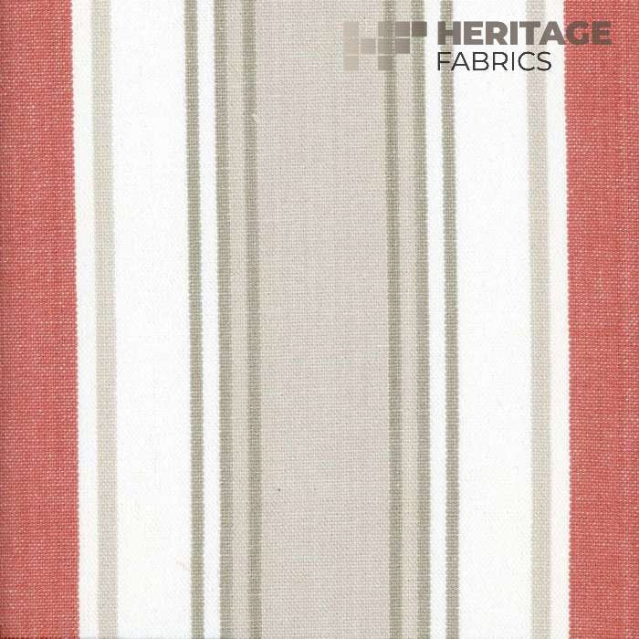 Bridgewater Cranberry by Heritage Designer Fabric - 100% Cotton India 30,000 Horizontal: 13.5" and Vertical: N/A 54" - Swanky Fabrics -