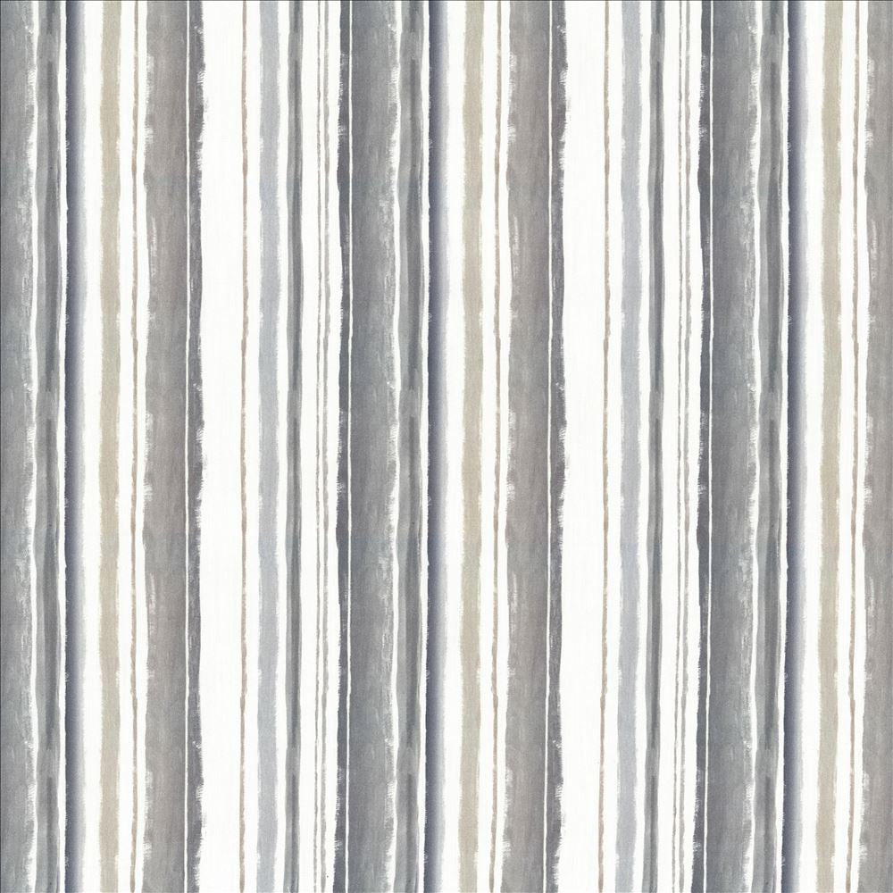 Brookmere Stripe Slate by Kasmir Designer Fabric 5078 100% Cotton
 INDIA 3,000 Wyzenbeek Double Rubs </p><p>Repeat: Horizontal: 13 4/8 inches and Vertical: N/A 54 - Swanky Fabrics -