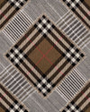 Mind The Gap Wallpaper CHECKERED PATCHWORK Mid Brown Wallpaper (WP20390)