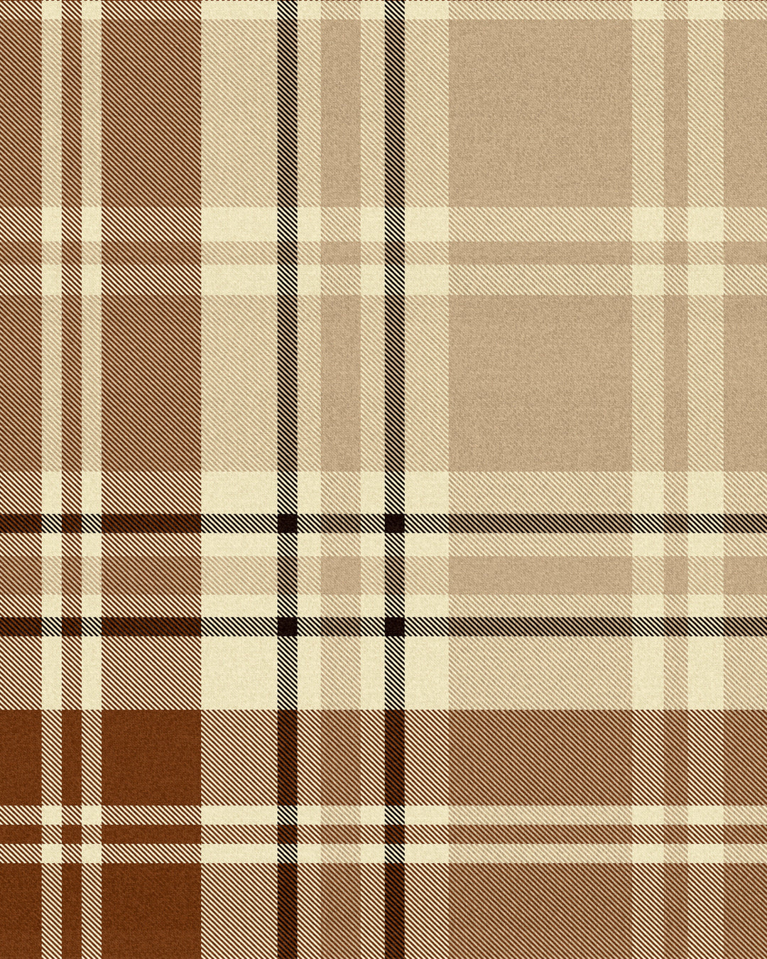 Chesterfield Plaid Cappuccino wallpaper by Mind the Gap (WP30080), swatch