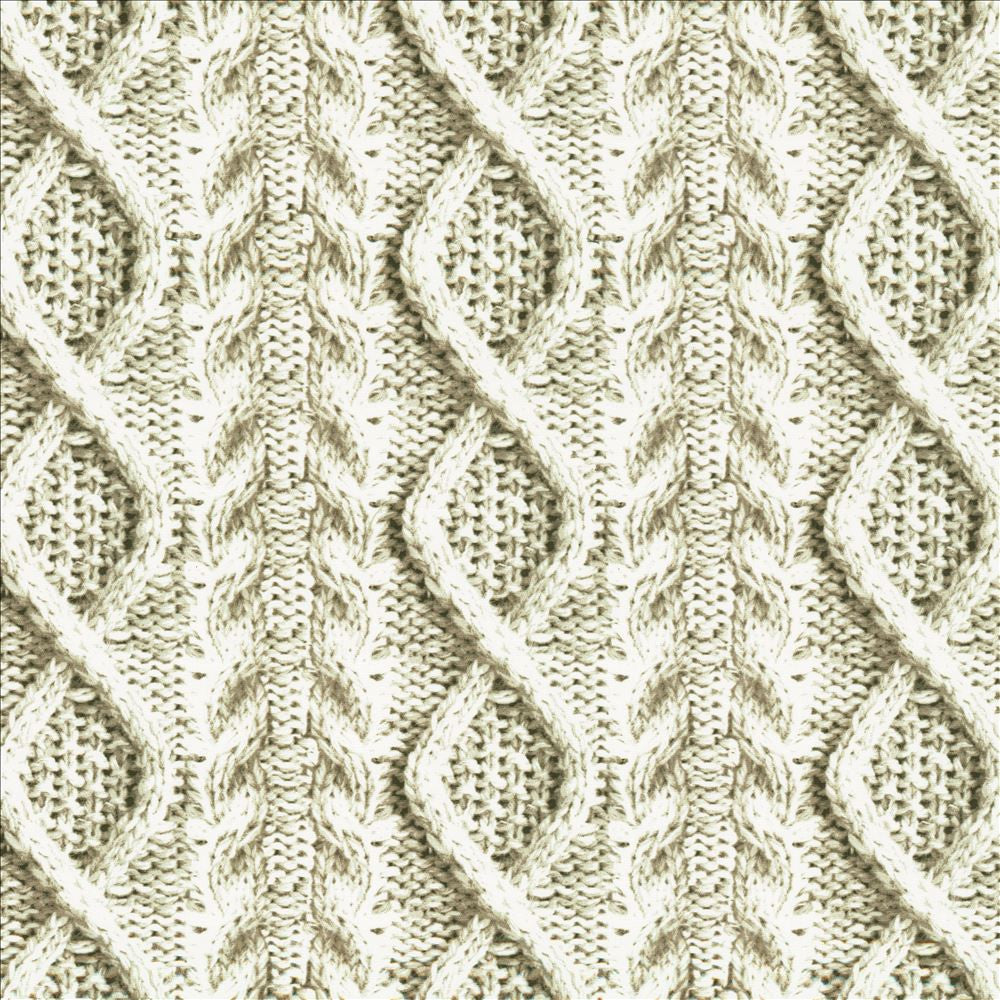 Cable Knit Grey by Kasmir Designer Fabric See sample 100% Cotton
 CHINA 11,500 Wyzenbeek Double Rubs </p><p>Repeat: Horizontal: 7 inches and Vertical: 4 2/8 inches 57 - Swanky Fabrics -
