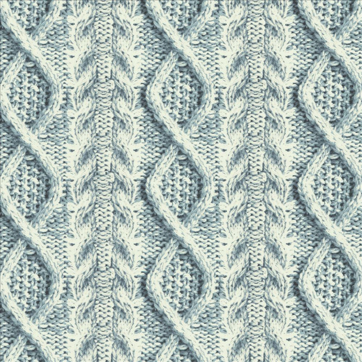 Cable Knit Indigo by Kasmir Designer Fabric 1458 100% Cotton
 CHINA </p><p>Repeat: Horizontal: 7 inches and Vertical: 4 2/8 inches 57 - Swanky Fabrics -