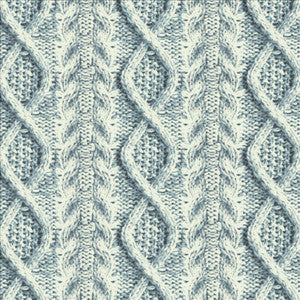 Cable Knit Indigo by Kasmir Designer Fabric