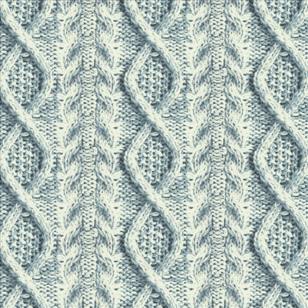 Cable Knit Indigo by Kasmir Designer Fabric See sample 100% Cotton
 CHINA 11,500 Wyzenbeek Double Rubs </p><p>Repeat: Horizontal: 7 inches and Vertical: 4 2/8 inches 57 - Swanky Fabrics -