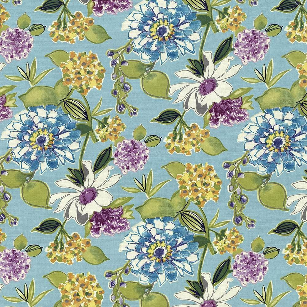 Cacherel Spring Water by Kasmir Designer Fabric See sample 100% Cotton
 PAKISTAN 15,000 Wyzenbeek Double Rubs </p><p>Repeat: Horizontal: 27 inches and Vertical: 27 inches 54 - Swanky Fabrics -