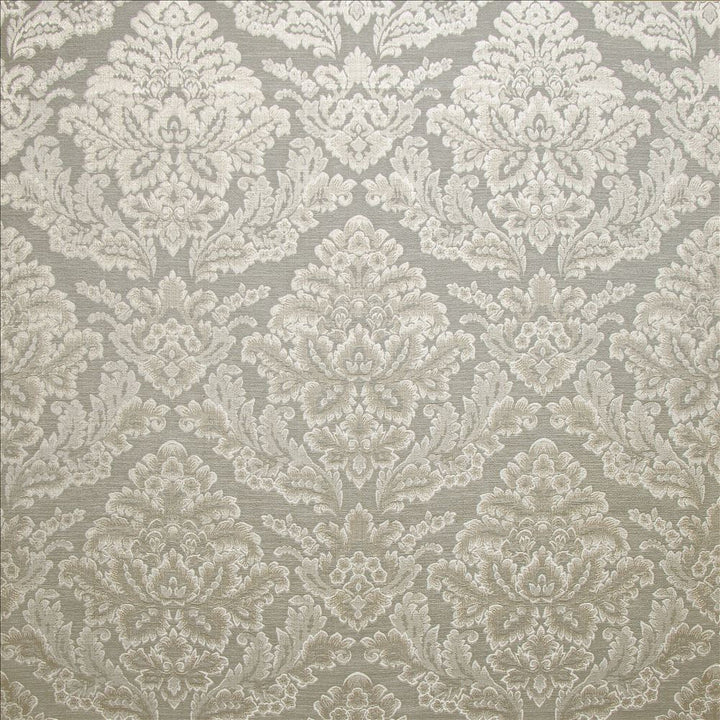 Callie Silver by Kasmir Designer Fabric 5141 67% Polyester
33% Cotton
 INDIA </p><p>Repeat: Horizontal: 13 6/8 inches and Vertical: 17 4/8 inches 55 - Swanky Fabrics -