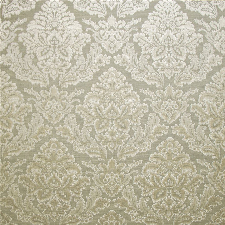 Callie Silver by Kasmir Designer Fabric 5141 67% Polyester 33% Cotton INDIA 50,000 Wyzenbeek Double Rubs Horizontal: 13 6/8 inches and Vertical: 17 4/8 inches 55 - Swanky Fabrics -