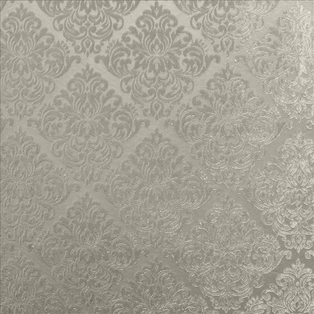 Candlelit Gray by Kasmir Designer Fabric 5108 100% Polyester
 CHINA Not Tested </p><p>Repeat: Horizontal: 8 2/8 inches and Vertical: 8 4/8 inches 110 - Swanky Fabrics -