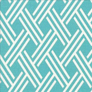 Canton Trellis Aqua by Kasmir Designer Fabric