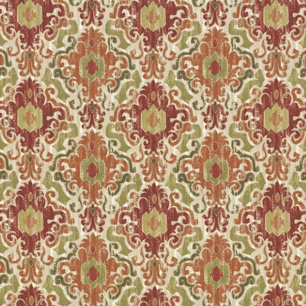 Capistrano Tiger Lily by Kasmir Designer Fabric See sample 100% Cotton
 PERU 12,000 Wyzenbeek Double Rubs </p><p>Repeat: Horizontal: 13 4/8 inches and Vertical: 12 4/8 inches 54 - Swanky Fabrics -