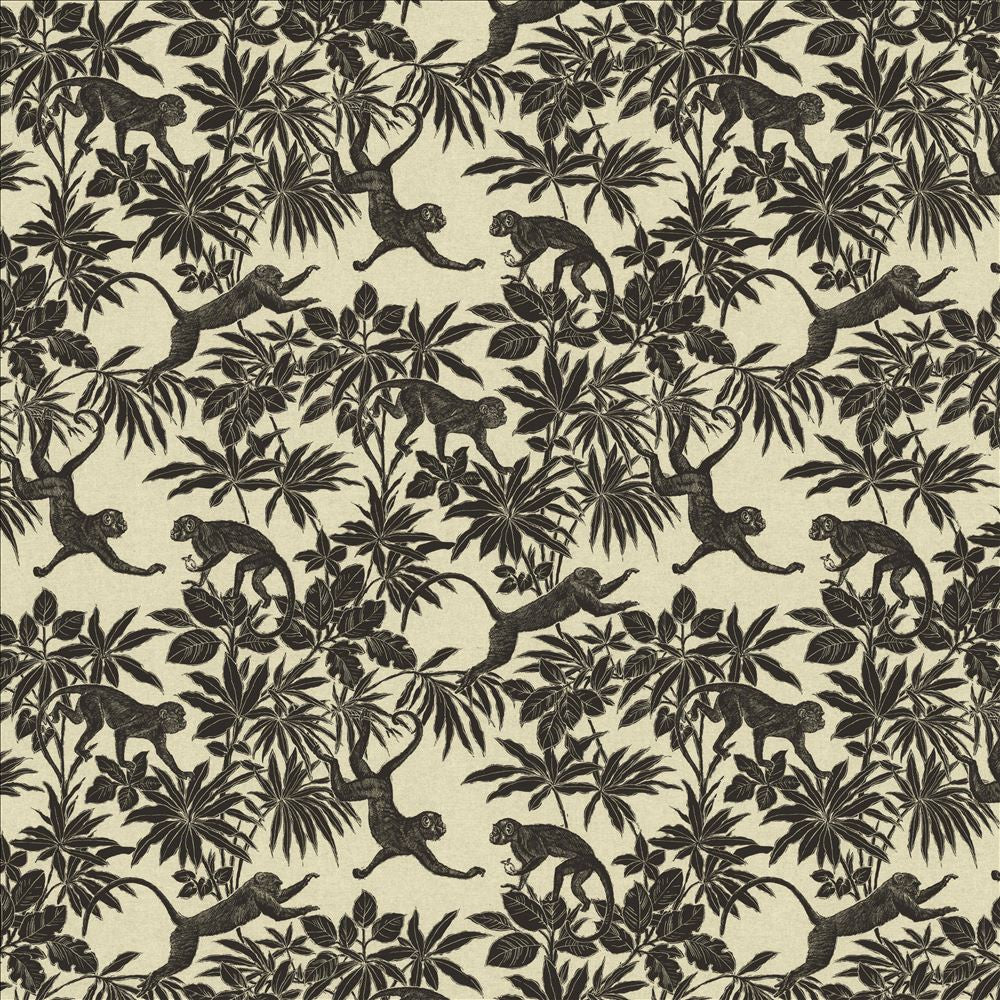 Capuchin Noir by Kasmir Designer Fabric 1462 90% Cotton
10% Polyester
 FRANCE 24,000 Martindale Cycles </p><p>Repeat: Horizontal: 23 6/8 inches and Vertical: 23 6/8 inches 61 - Swanky Fabrics -