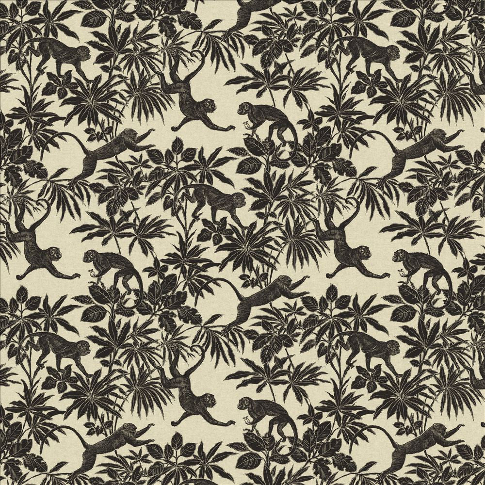 Capuchin Noir by Kasmir Designer Fabric 1462 90% Cotton
10% Polyester
 FRANCE </p><p>Repeat: Horizontal: 23 6/8 inches and Vertical: 23 6/8 inches 61 - Swanky Fabrics -