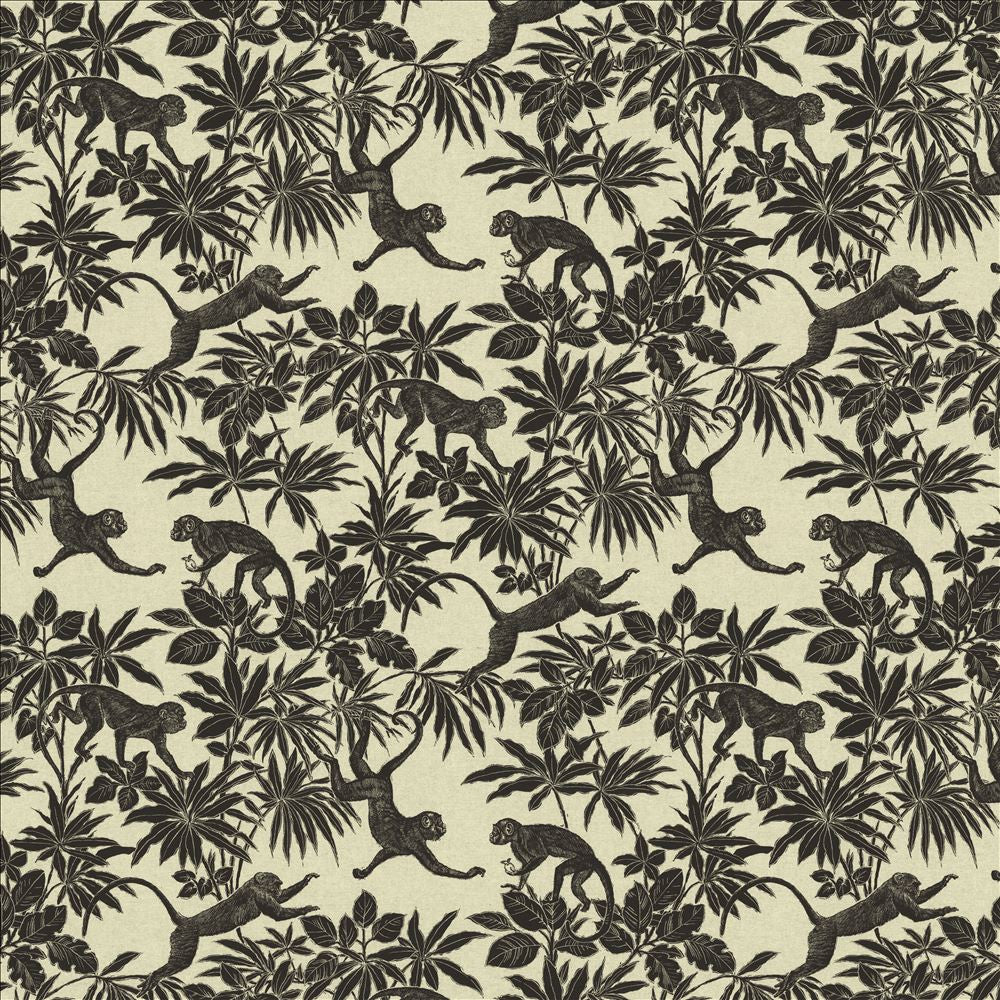 Capuchin Noir  by Kasmir Designer Fabric 1462 90% Cotton
10% Polyester
 FRANCE 24,000 Martindale Cycles Horizontal: 23 6/8 inches and Vertical: 23 6/8 inches 61  - Swanky Fabrics -