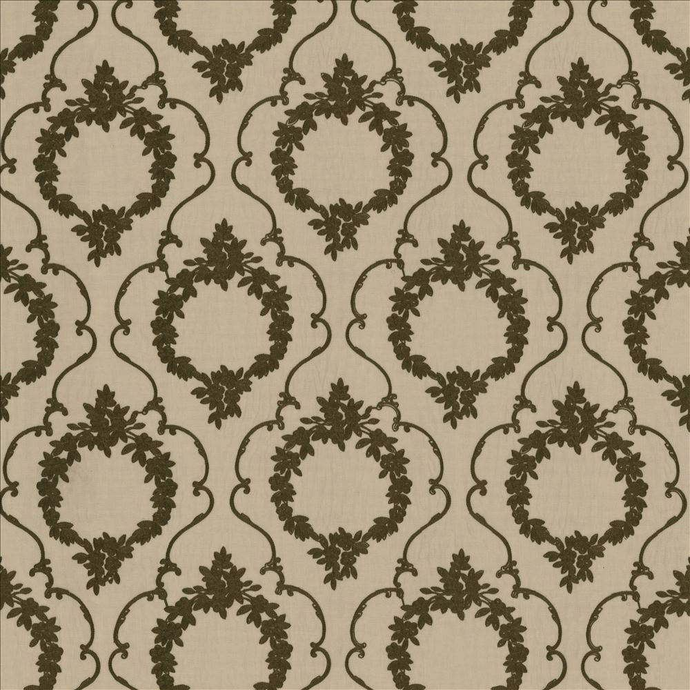 Carlotta Gray by Kasmir Designer Fabric See sample 100% Polyester
Embroidery
100% Polyester
 CHINA </p><p>Repeat: Horizontal: 11 6/8 inches and Vertical: 16 2/8 inches 101 - Swanky Fabrics -