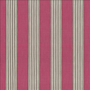 Carnegie Stripe Berry by Kasmir Designer Fabric
