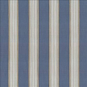 Carnegie Stripe Indigo by Kasmir Designer Fabric
