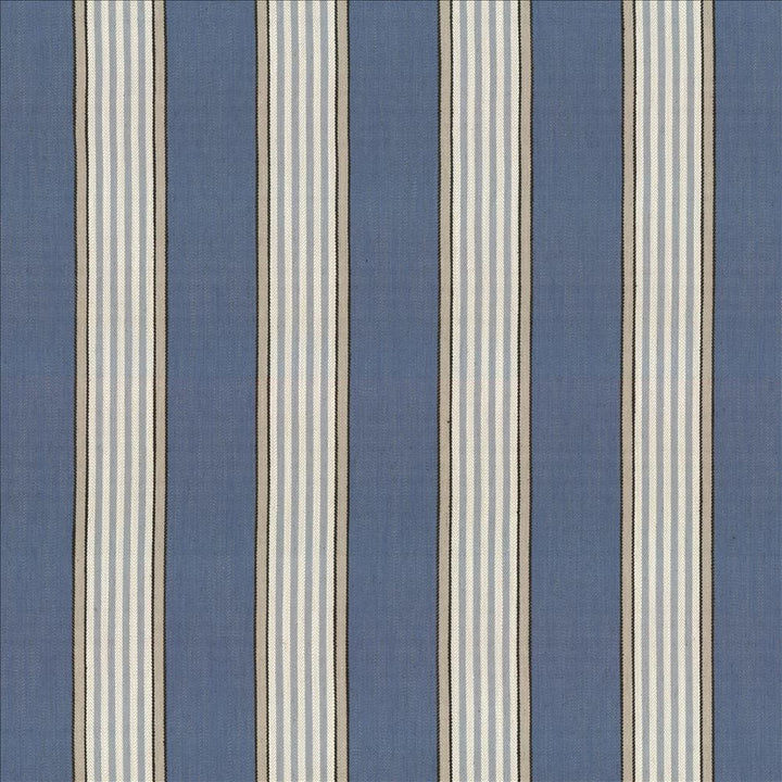 Carnegie Stripe Indigo by Kasmir Designer Fabric See sample 42% Viscose
40% Polyester
18% Linen
 CHINA 30,000 Martindale Cycles </p><p>Repeat: Horizontal: 7 inches and Vertical: N/A 57 - Swanky Fabrics -