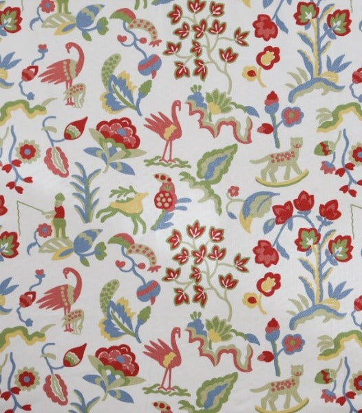 Carousel Garden by Roth & Tompkins Fabric - 100% Cotton - India - 0-15,000 double rubs - V: 18.5"  H: 27" - 54" - Fabric Carolina -